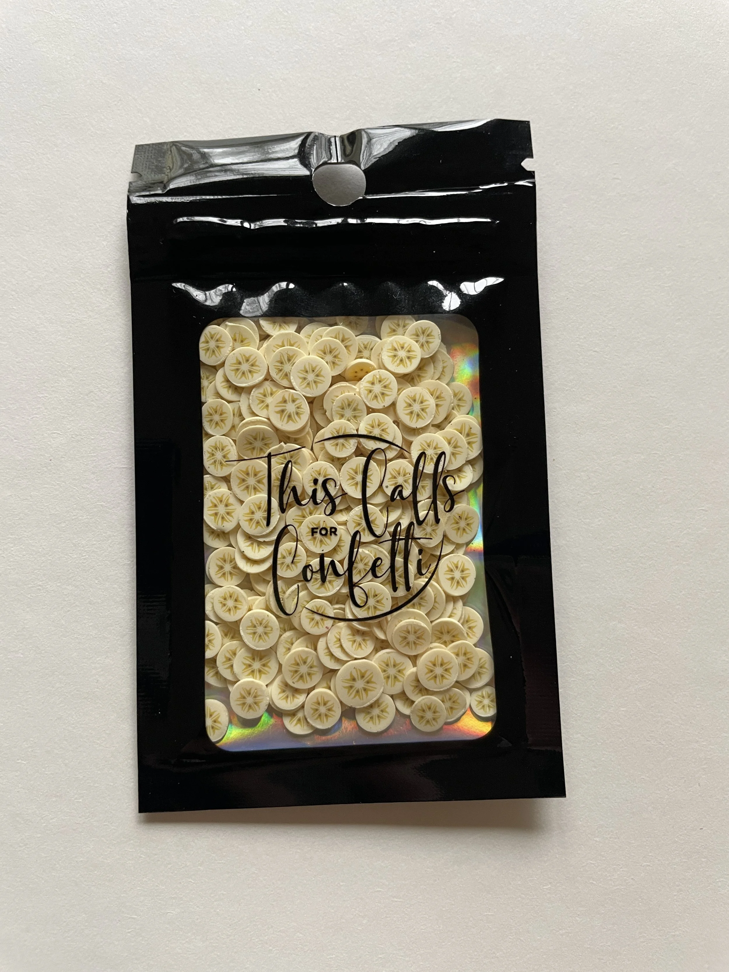 This Calls for Confetti Banana Slices Polymer Clay Bits