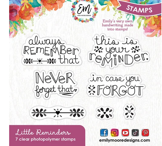 Emily Moore Designs - Little Reminders Stamp Set