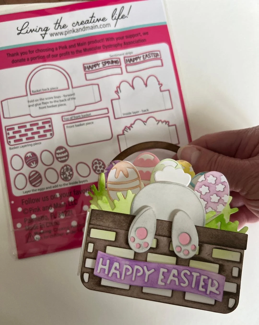 Basket &amp; Bunny Tail Pop-up Class 