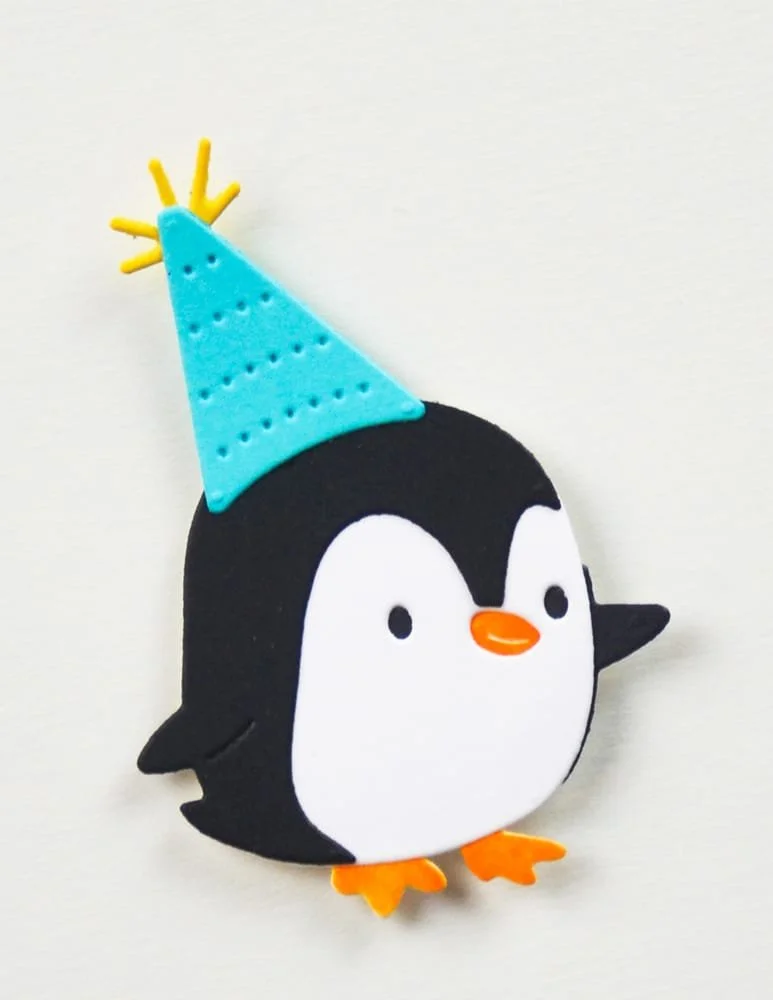 Poppystamps-Birthday Penguin craft die