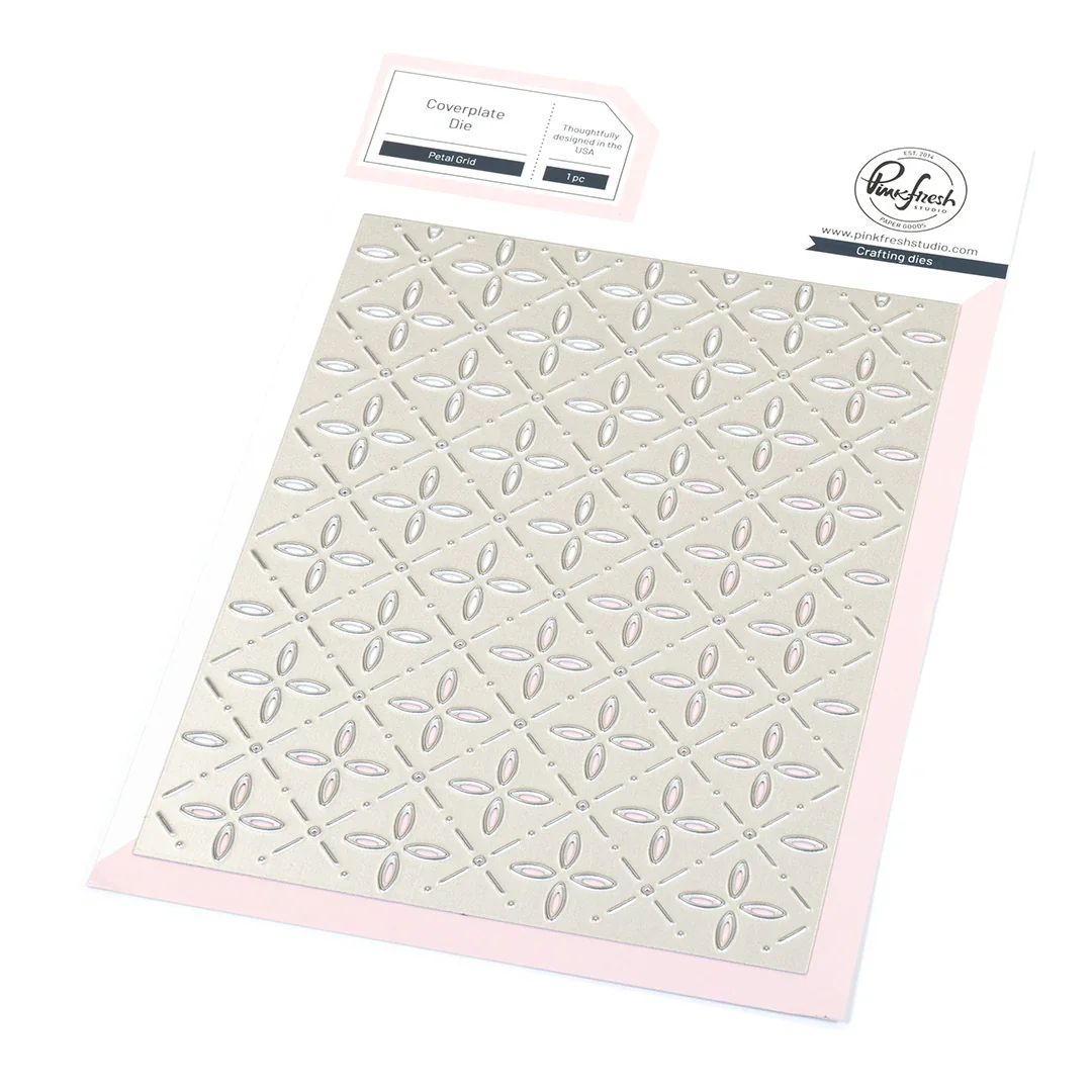 Pinkfresh Coverplate Die-Petal Grid