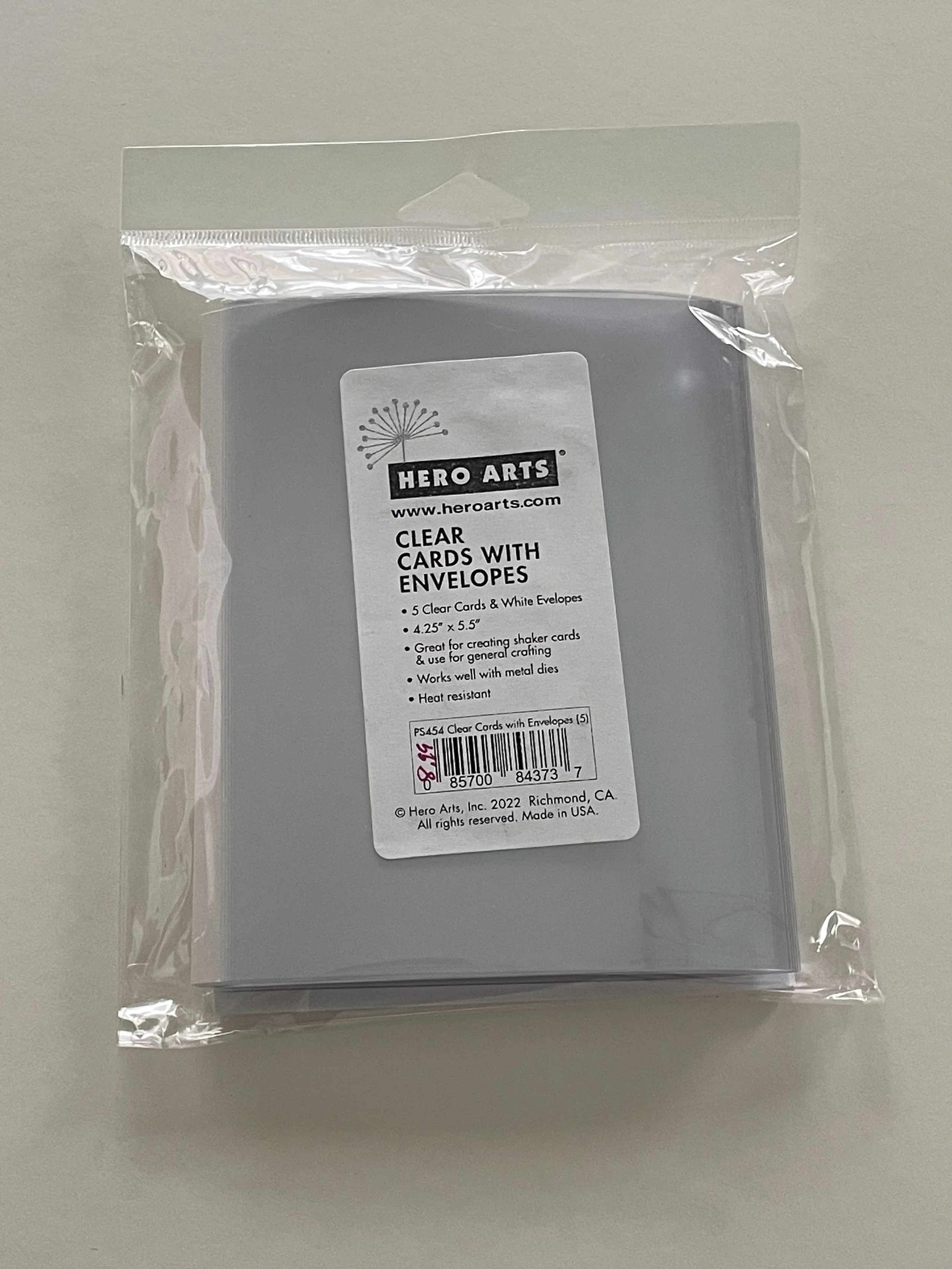 Hero Arts – Clear Cards with Envelopes