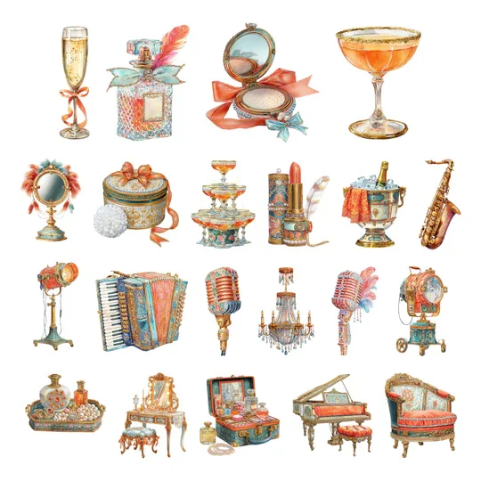 Simply Stated Design - Life of a Showgirl Accesories Ephemera