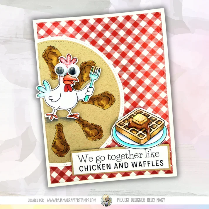 pajama-crafter-stamps-chicken-and-waffles-stamp-set #3.webp