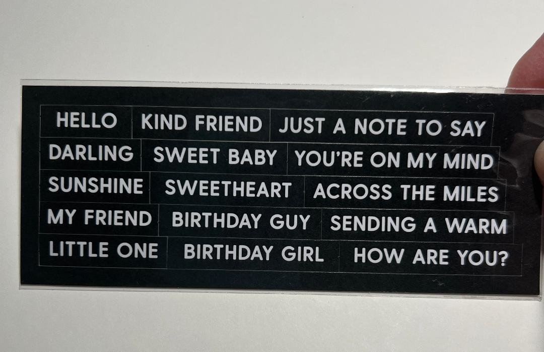 Waffle Flower Subsentiment Die Cuts-Hello