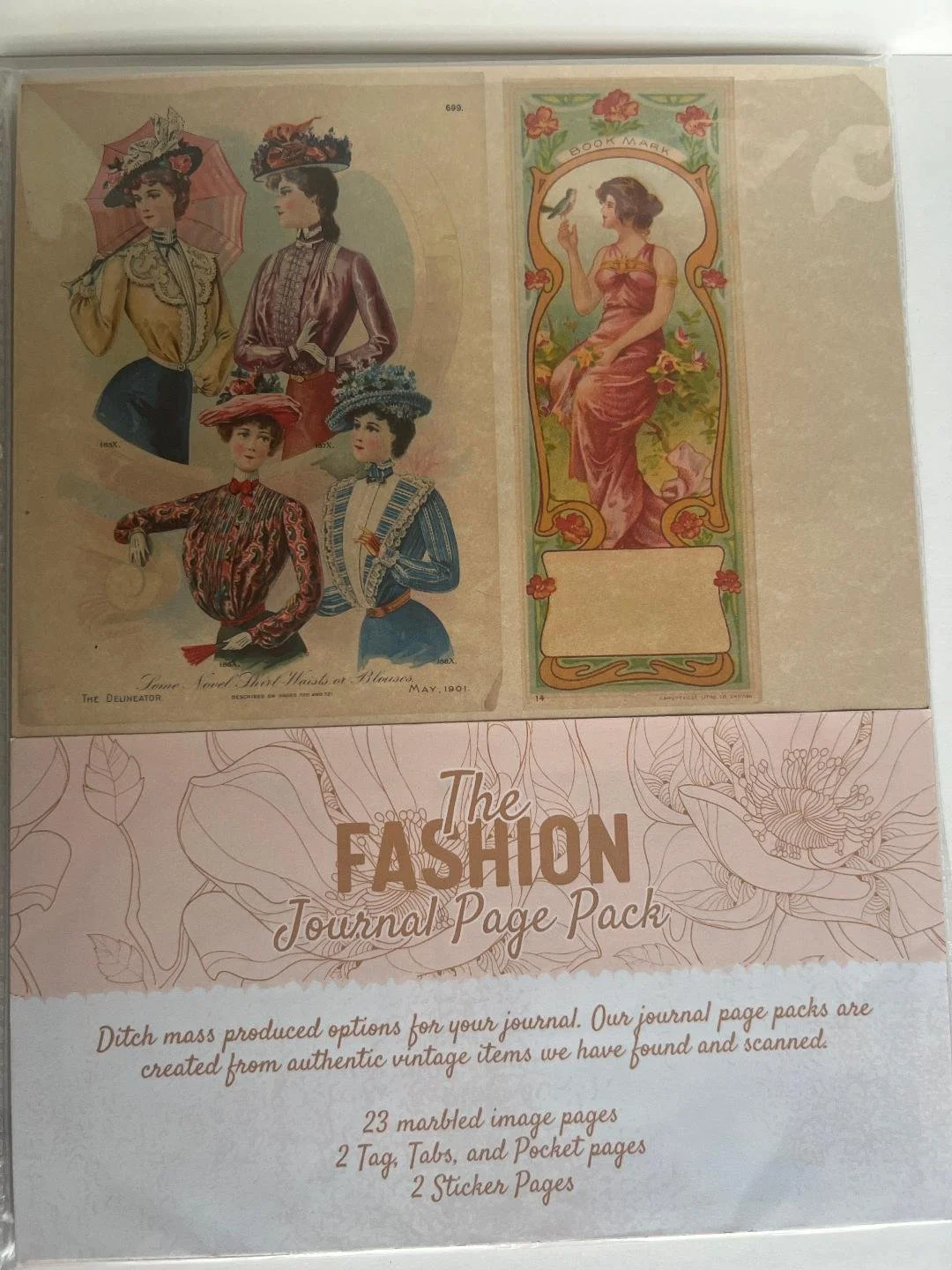 Fashion Journal Page Pack for paper craft