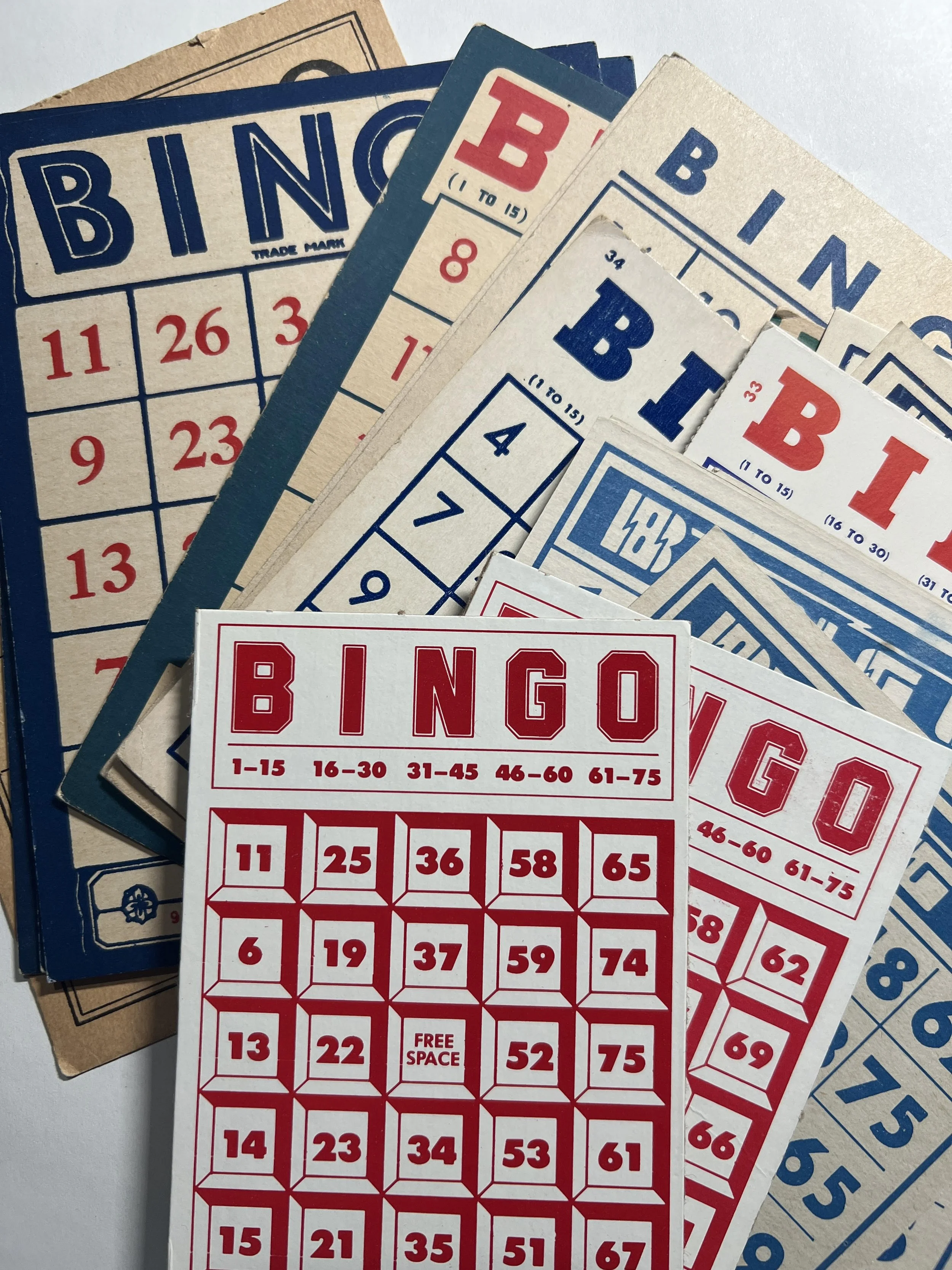 Junk Journaling - Vintage Bingo Cards