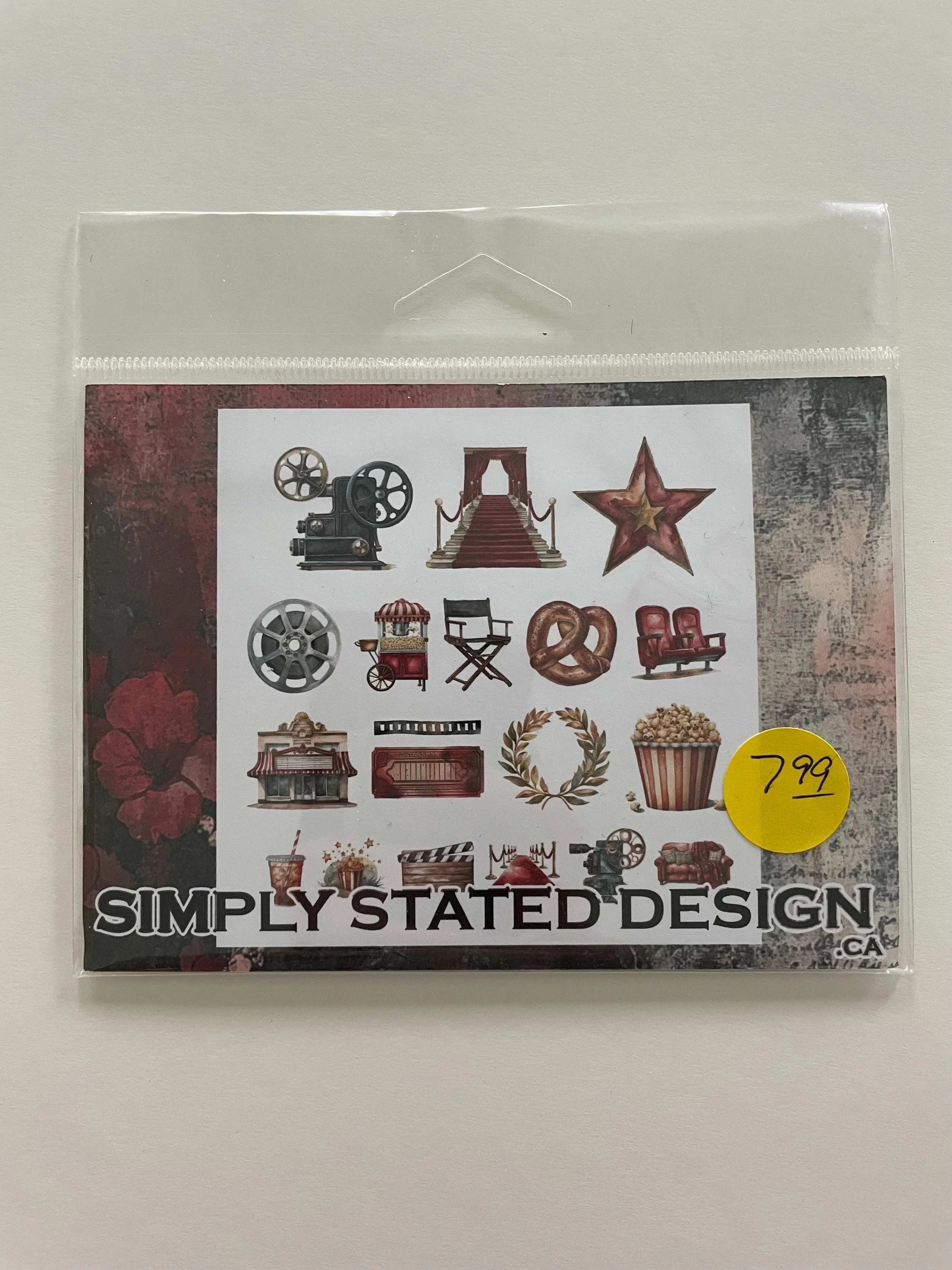 Simply Stated Design – Date Night Movie Night Ephemera Pack