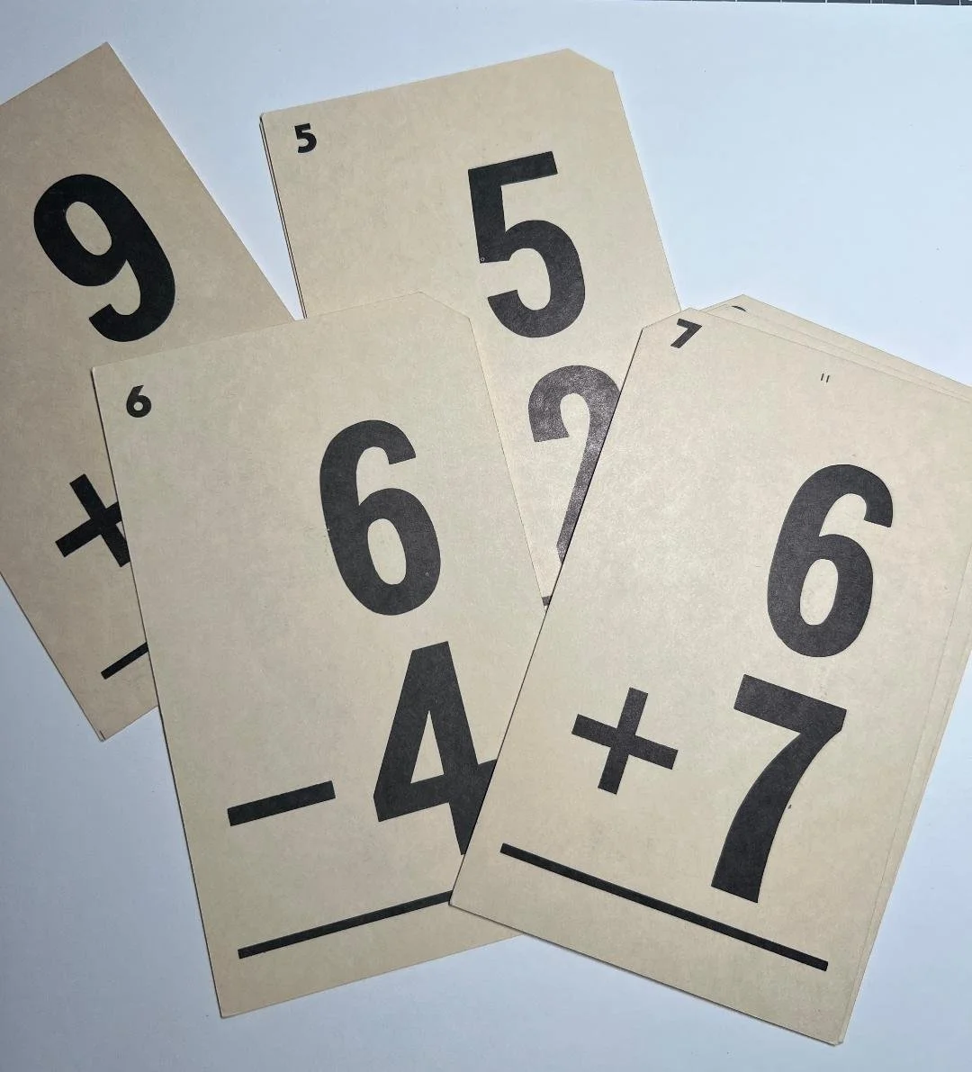 Vintage Flashcards - Addition and Subtraction