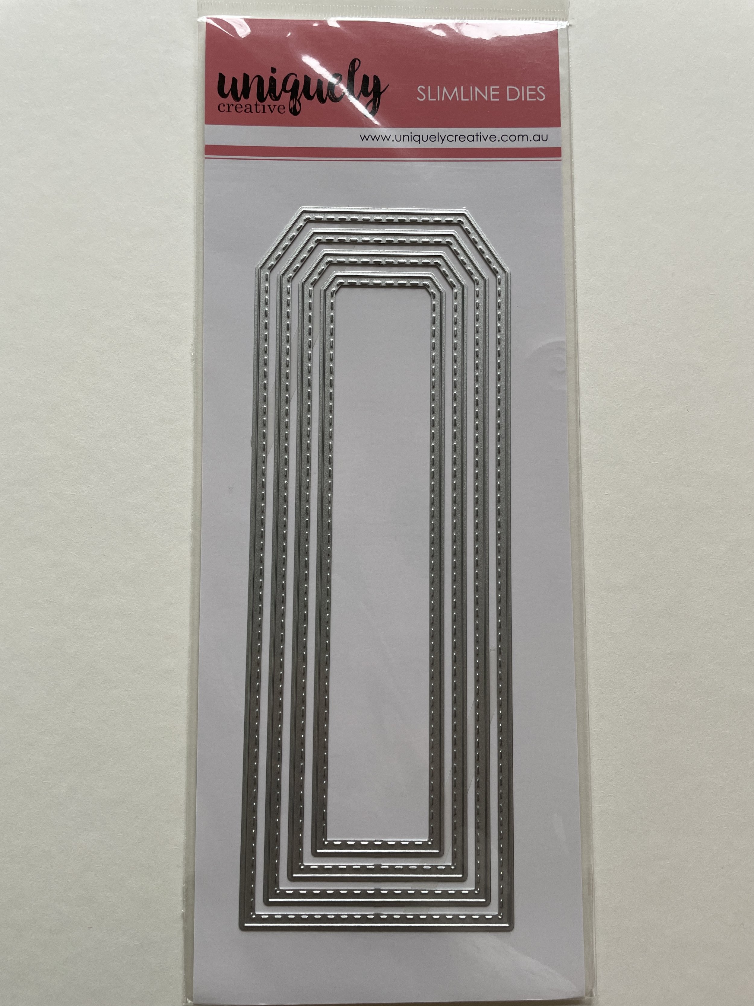 Uniquely Creative Slim Stitched Nesting Tag Die