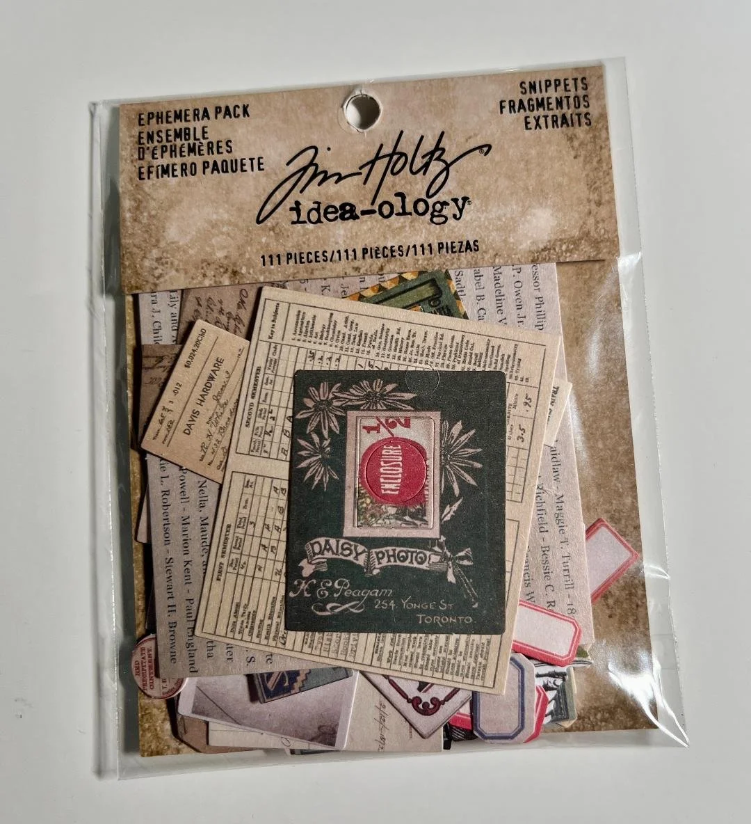 Ranger-Tim Holtz-Snippets Ephemera Pack