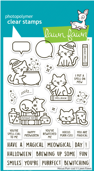 Lawn Fawn -Hocus Purr-cus! Stamps, Dies and Stencils