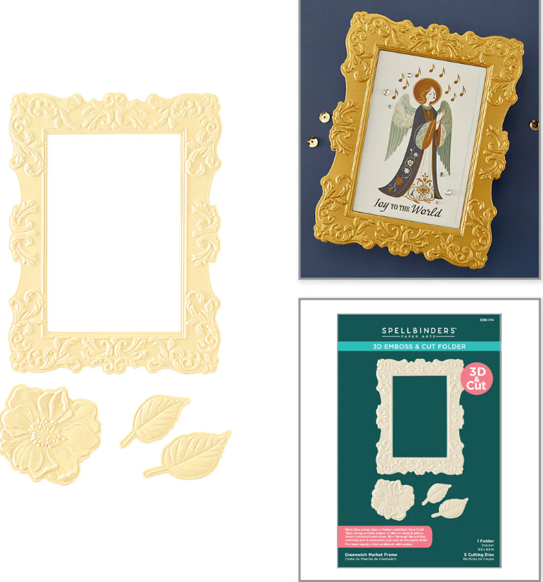 Spellbinders - Greenwich Market Frame 3D Emboss & Cut