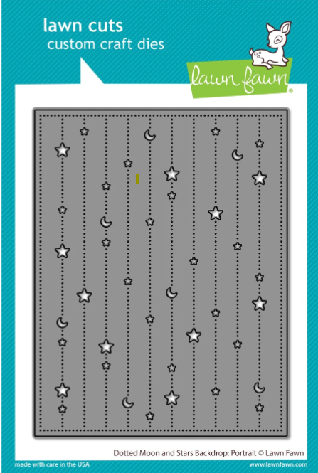 Lawn Fawn - Dotted Moon and Stars Backdrop: Portrait Die