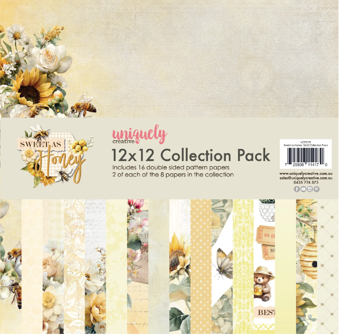 Uniquely Creative - Sweet as Honey 12 x 12 Paper Collection Pack