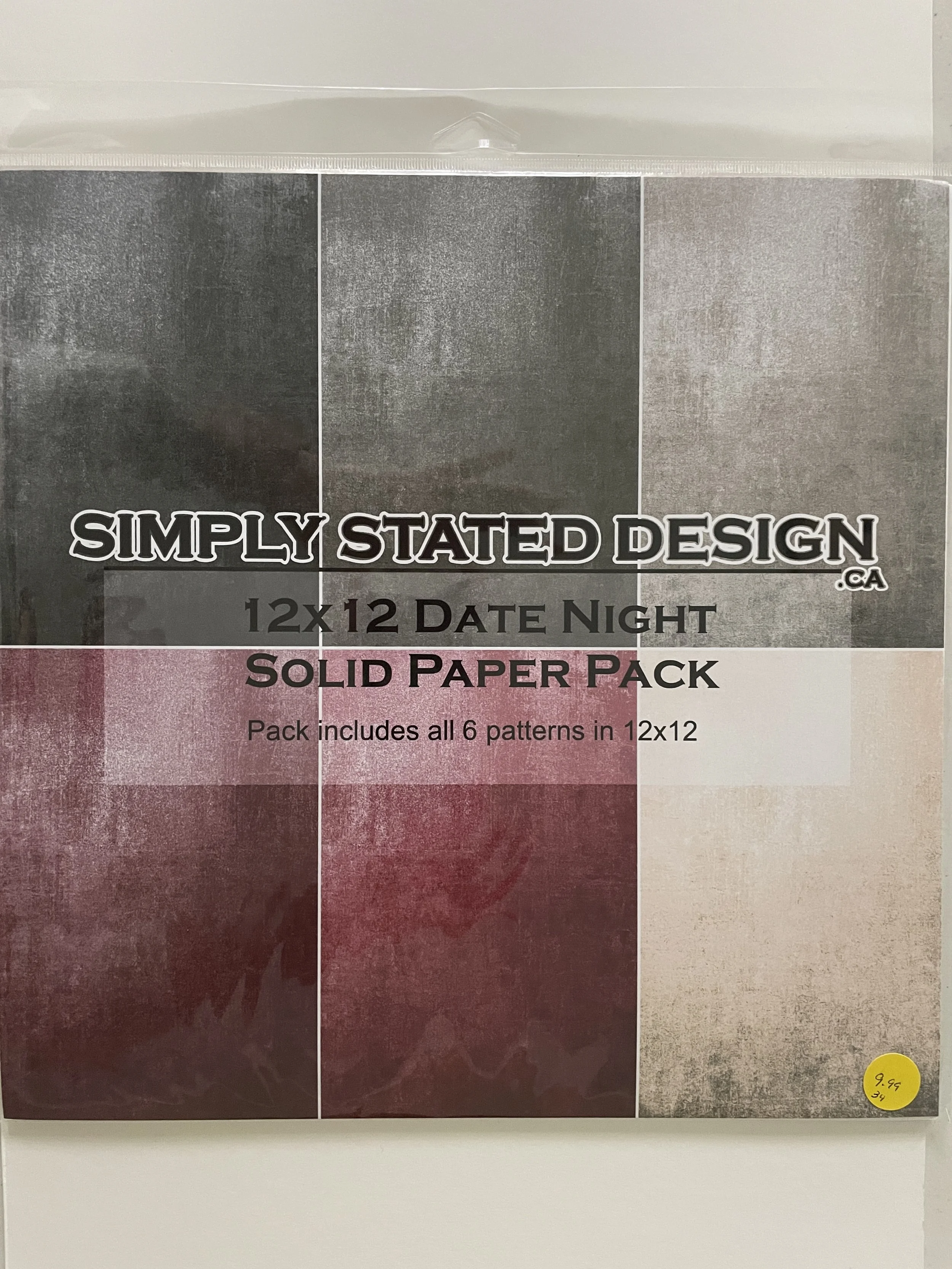 Simply Stated Design 12x12 Date Night Solid Paper Pack