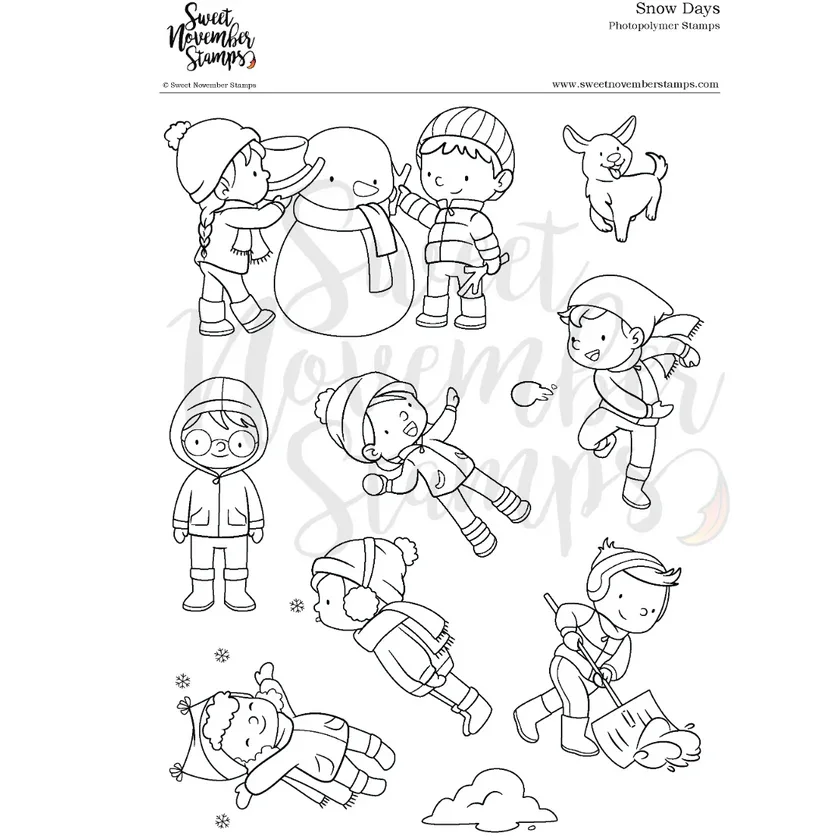 Sweet November Stamps-Snow Days