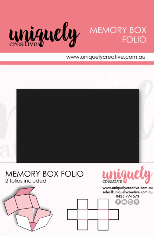 Uniquely Creative-Memory Box Folio Black