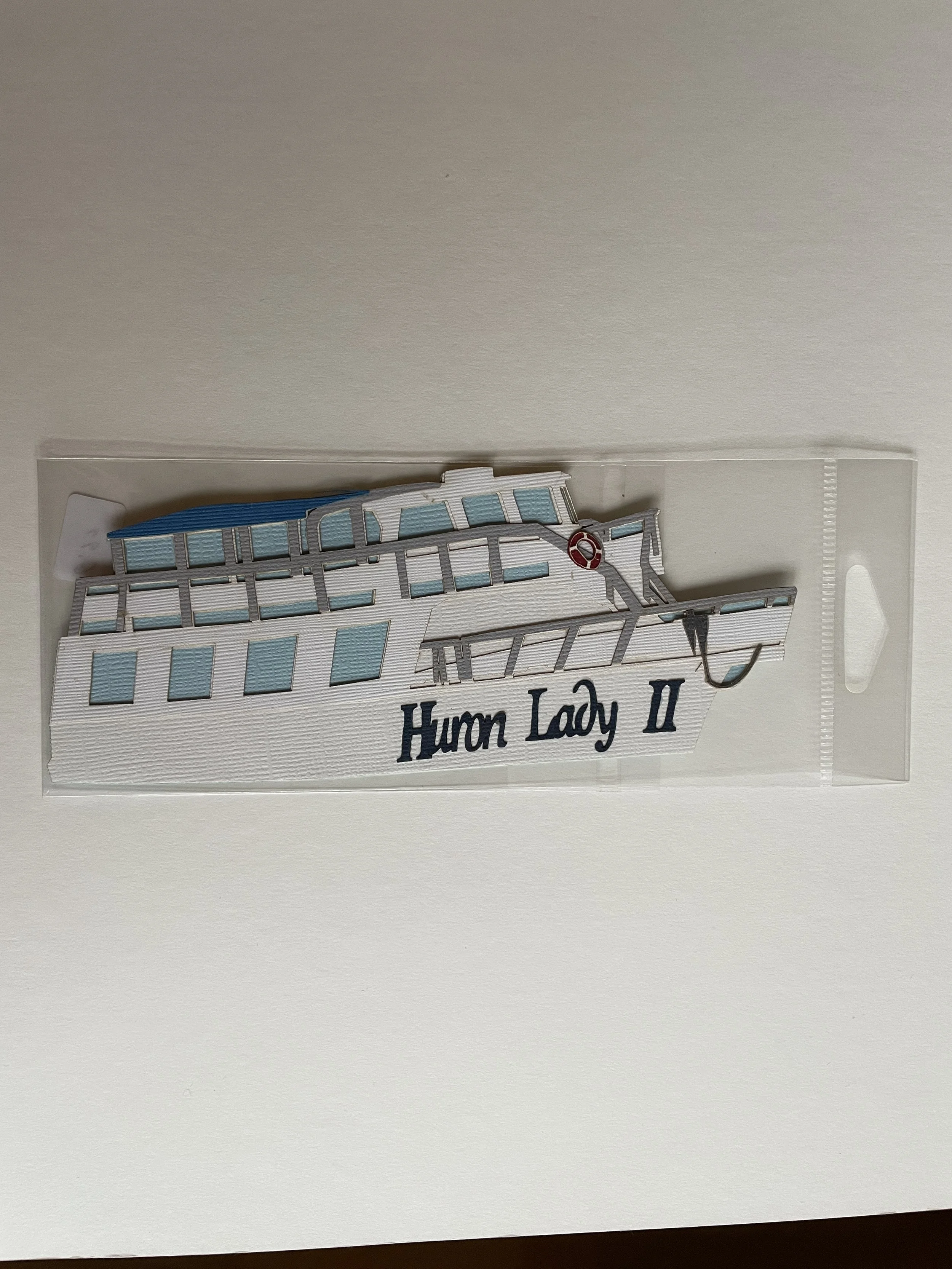 Michigan Huron Lady II Paper Laser Cut