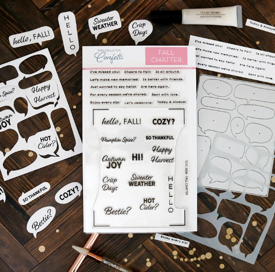This Calls for Confetti - Fall Chatter and Halloween Chatter Stamp Set