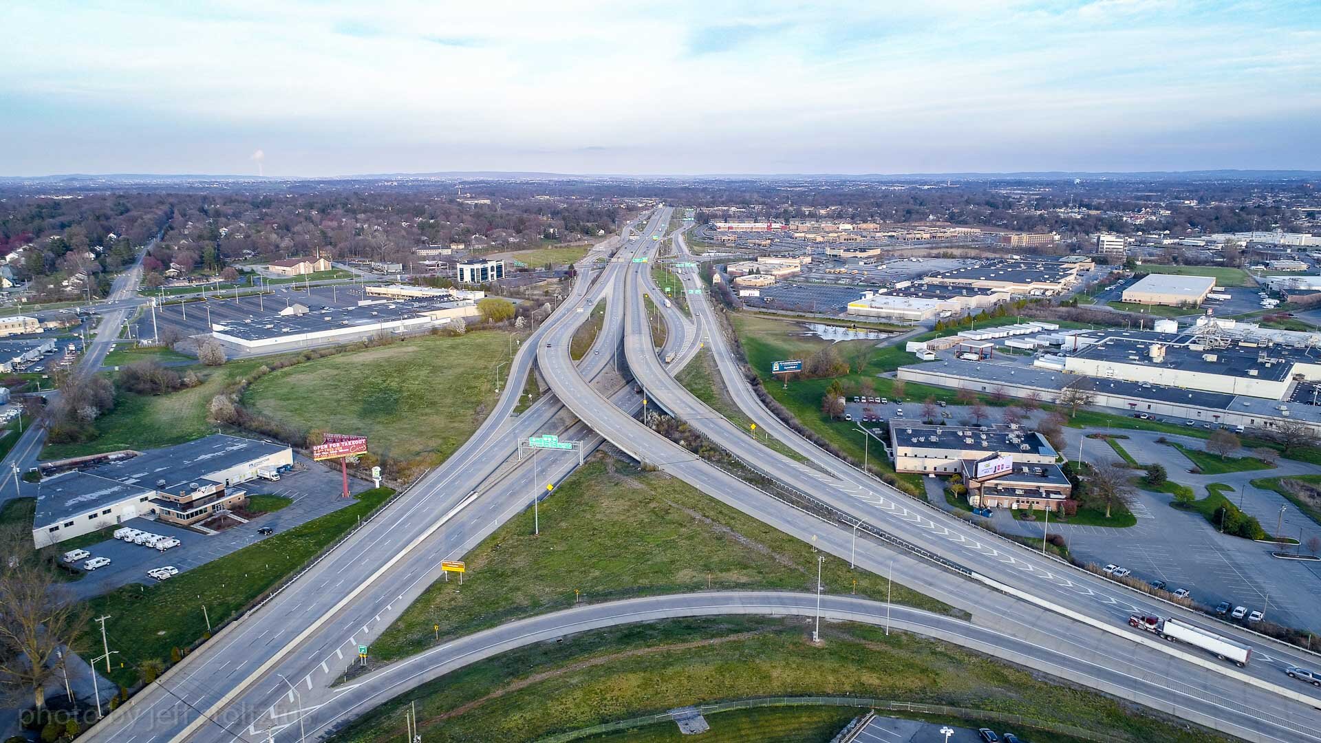 Empty highways, Lancaster, PA