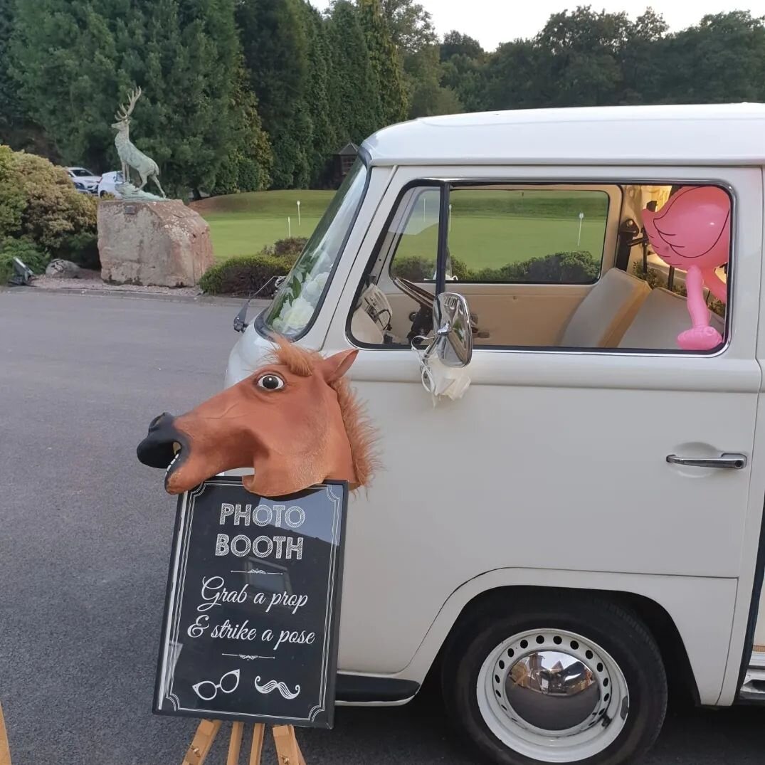 Can you guess where we are?
The clue is in the background.
If you want entertainment for your guests that's suitable for all ages and provides so much and laughter. Then why not book Daisy ~ our beautiful vw campervan photobus. 
Read our 5 star revie