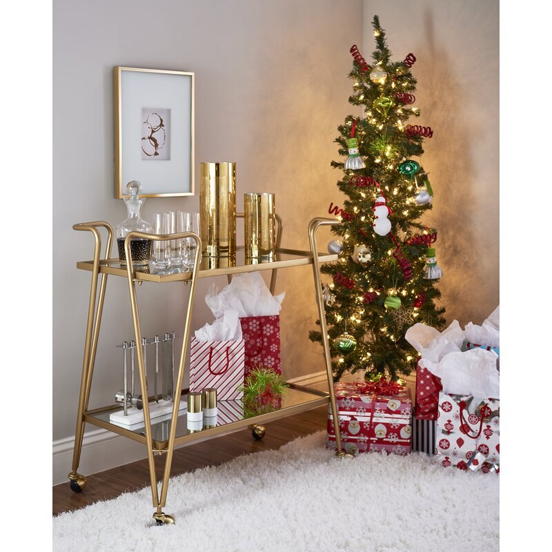 gold bar cart
