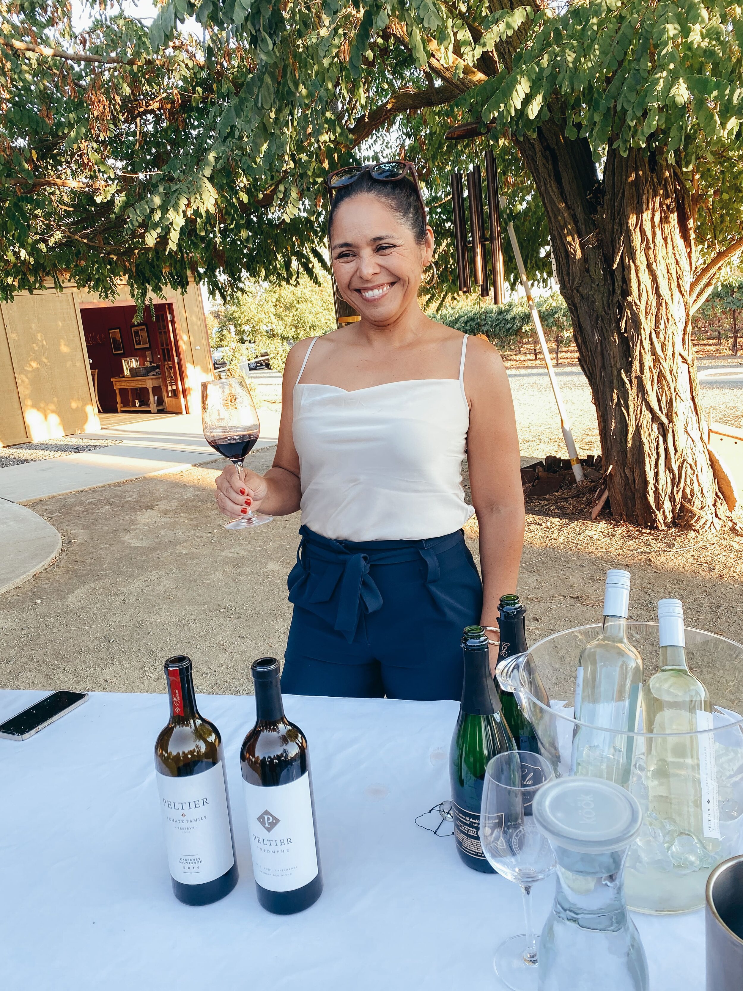 Susy Vasquez, winemaker of Peltier Winery in Lodi, California.