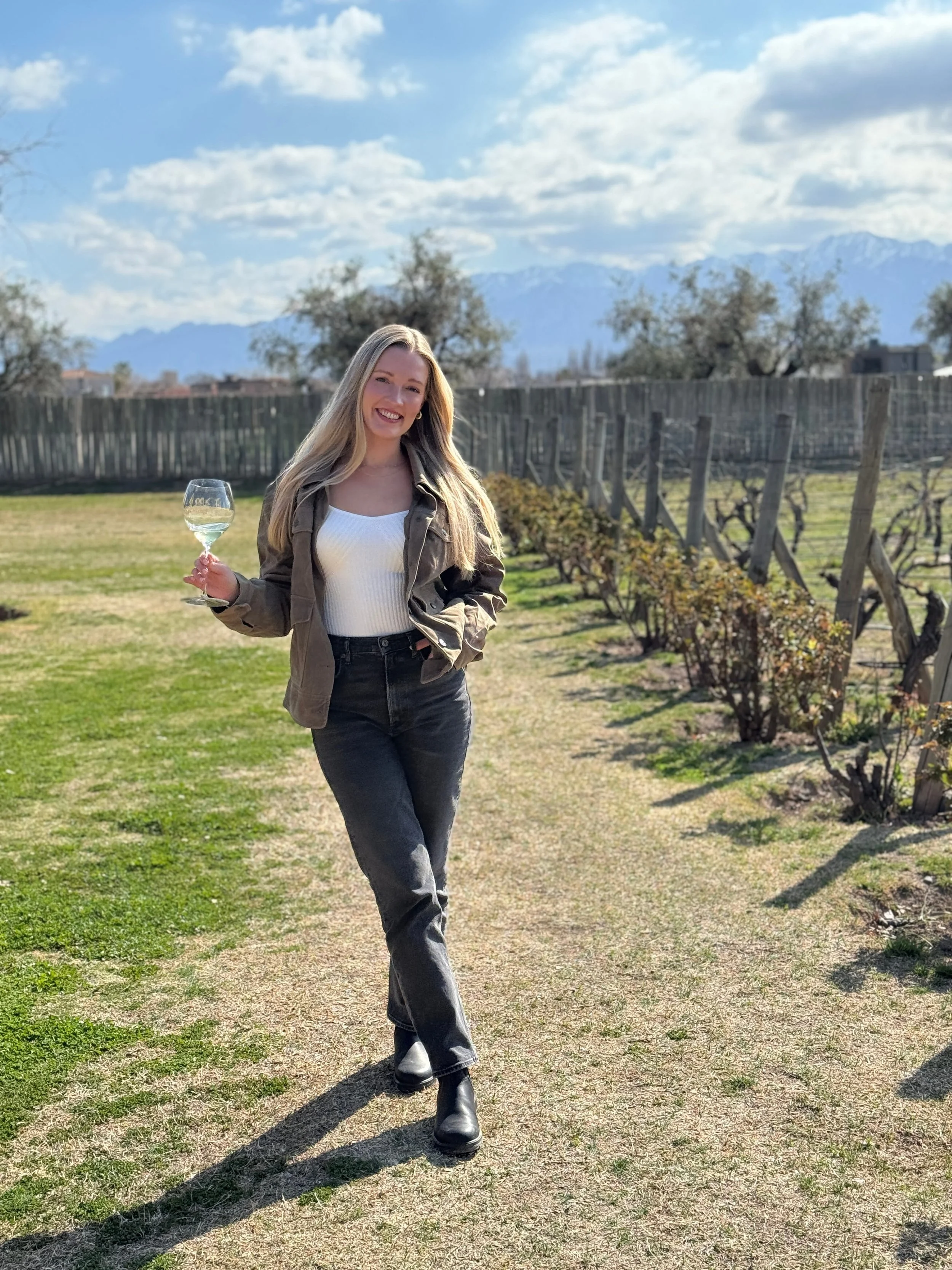 Lexi at a vineyard