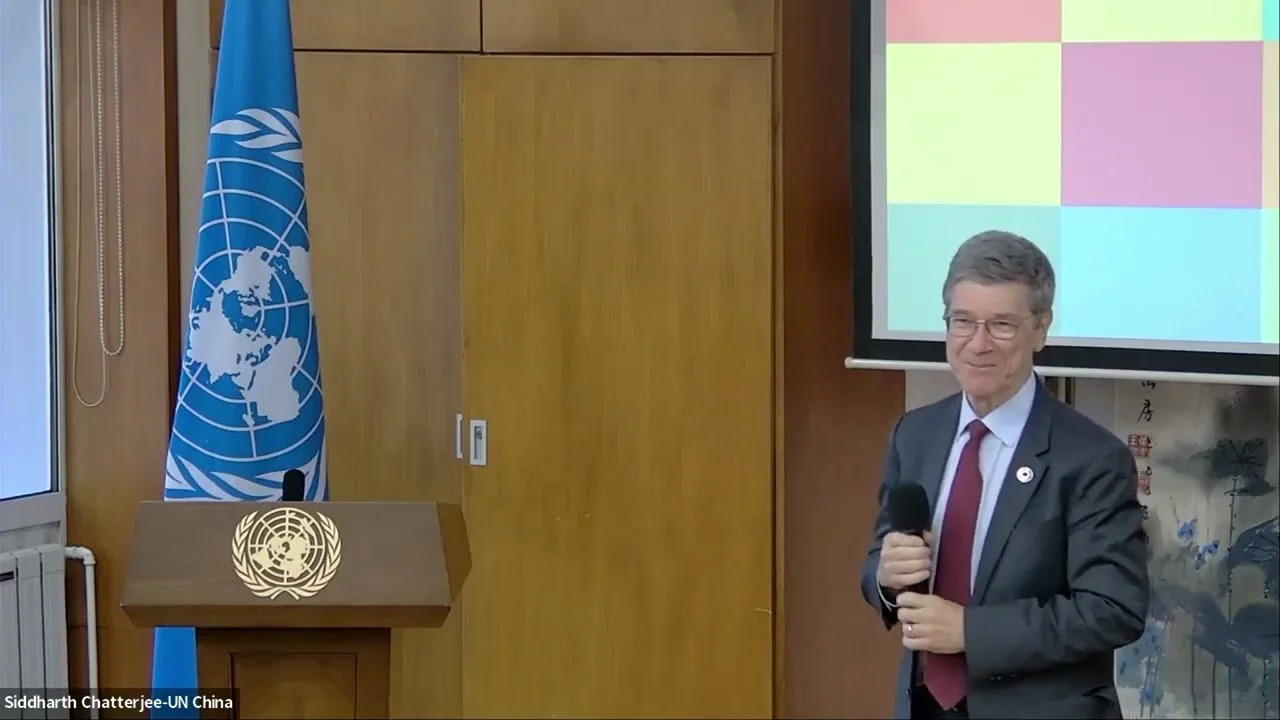 Address by Professor Jeffrey Sachs in the UN Compound in Beijing China