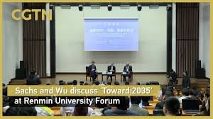 Sachs and Wu discuss 'Toward 2035' at Renmin University Forum