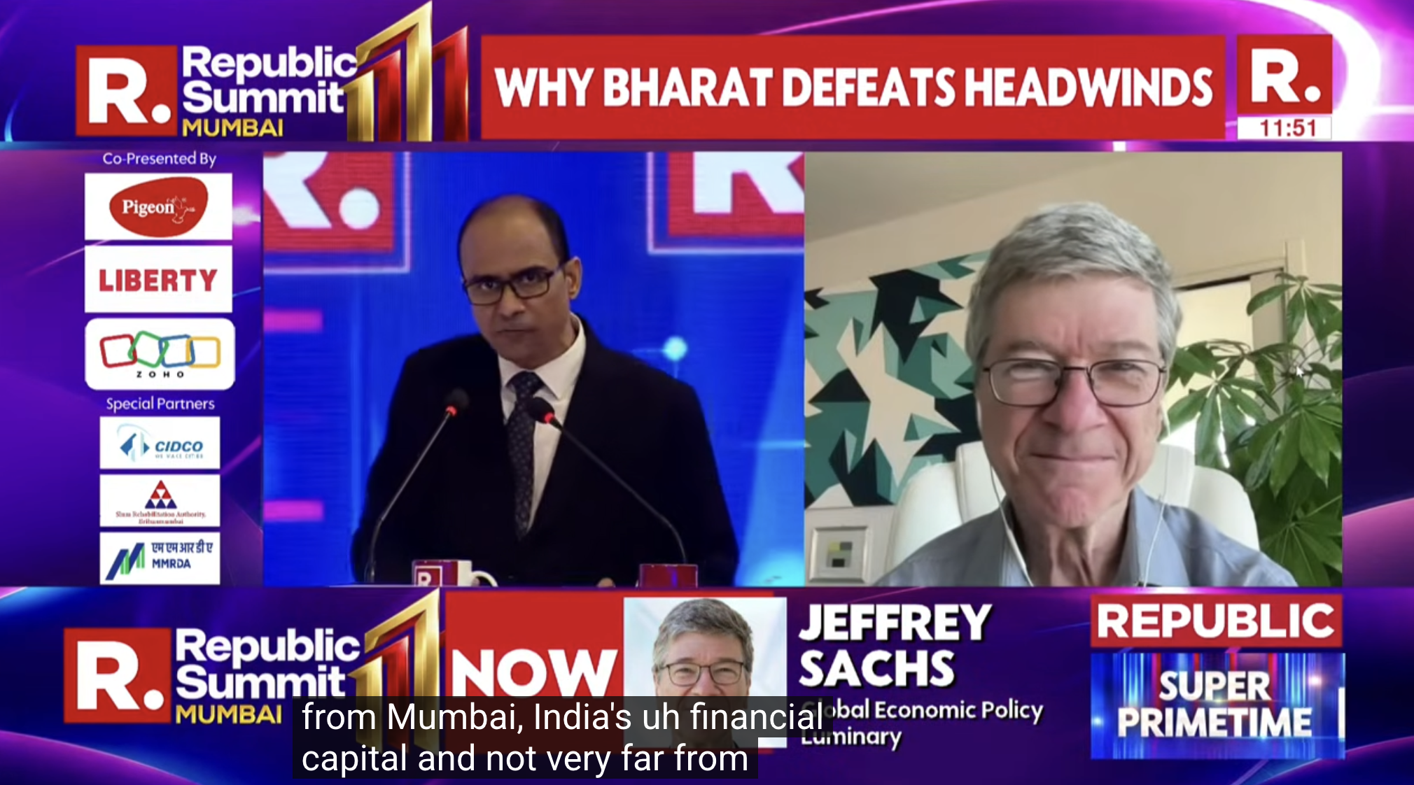 Jeffrey Sachs At Republic Summit 2026
