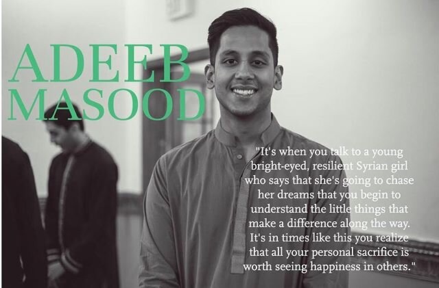 Say Salaam to our spotlight, Adeeb Masood! ​Adeeb and his friends threw around the idea of The Giving Fridge at a dinner one night, starting to think about how a person wastes on average 20 lbs of food a month. They sprung into action to see what the