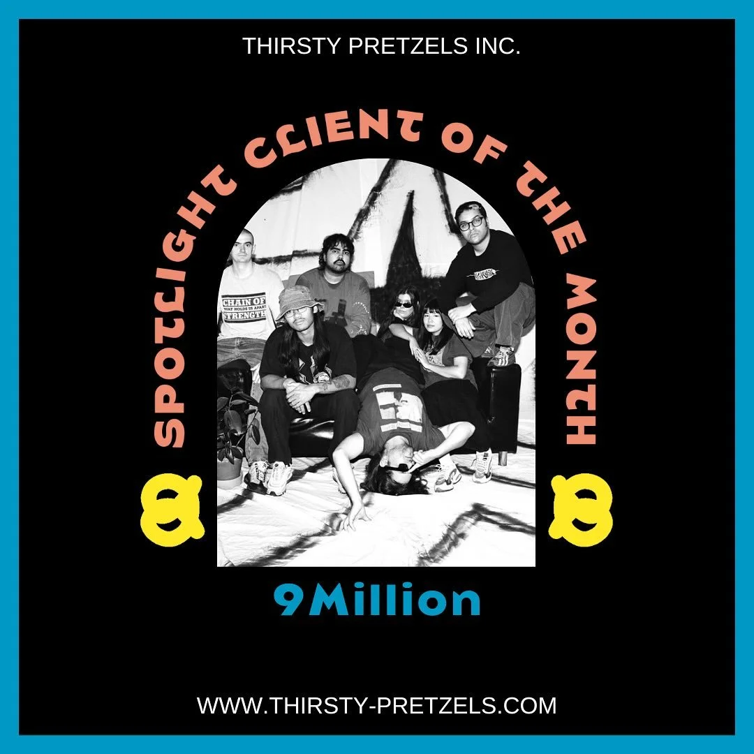 @9million000000 is a 7-piece Toronto-based alt rock/shoegaze band consisting of multi-instrumentalist, songwriter, and producer Matthew Tomasi, Ace Mendoza, Danielle Clark, Lia Lepre, Jamie Fastlane, Noah Aviles-Betel, and Looch Man. 9Million release
