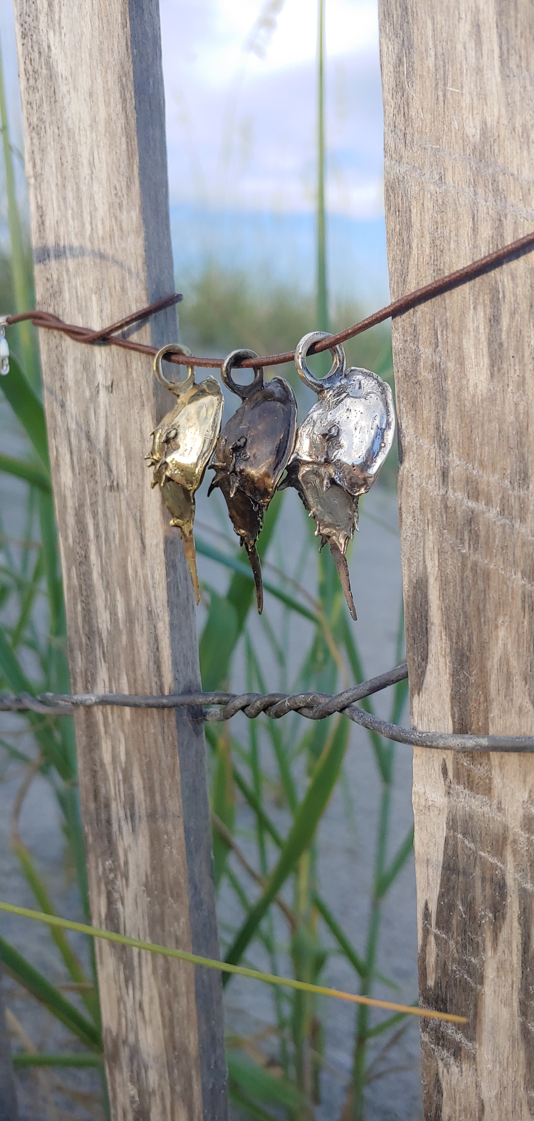 Polished Brass, Antique Brass, Sterling Silver