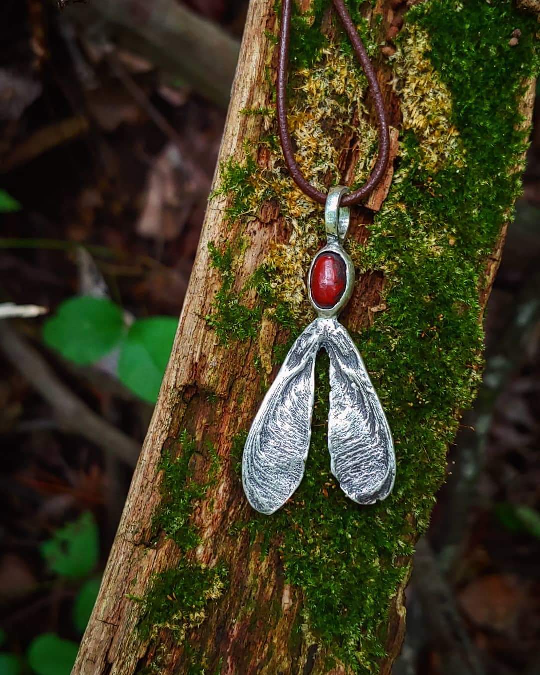 Sterling Silver - Red Jasper