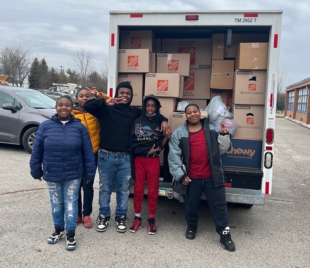 Small hands, big hearts! Grateful for these kiddos who helped unload a giant truck full of coats, to spread warmth and kindness. It&rsquo;s more than a coat!