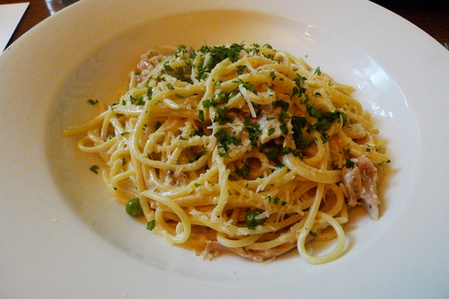My Mother's Spaghetti with Peas