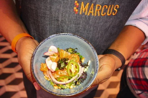Salmon Poke from Marcus Bermuda