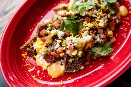 Doro Wat Nachos, Beer-Mita Cheese, Egg, Pico De Rooster