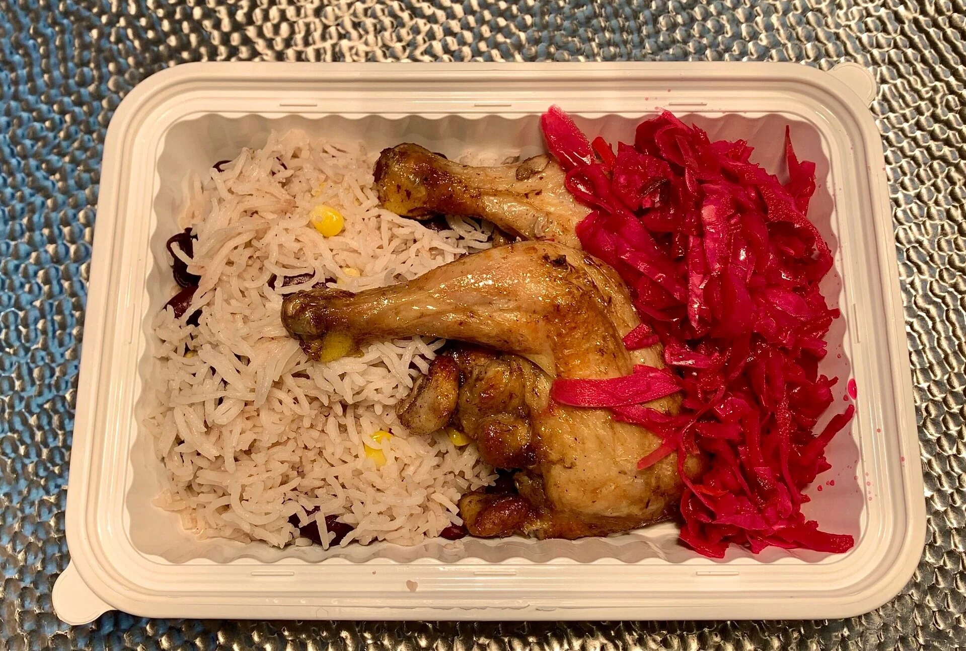 Jerk Chicken with Rice &amp; Peas 