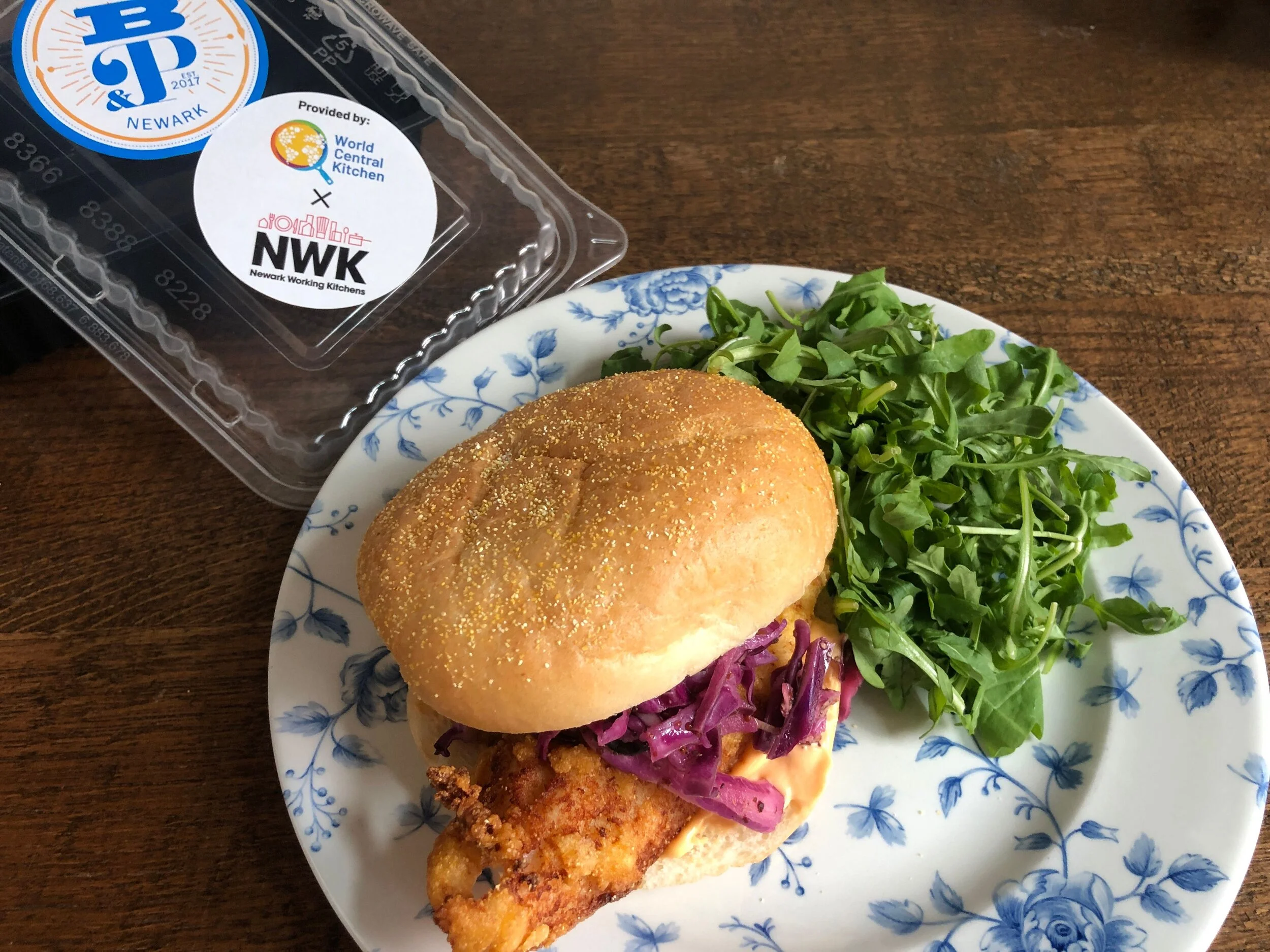 Catfish Sandwich with Slaw and Chili Aioli