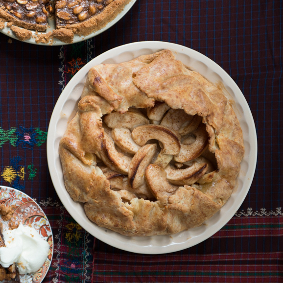 Spiced Apple Pie with Cheddar Crust