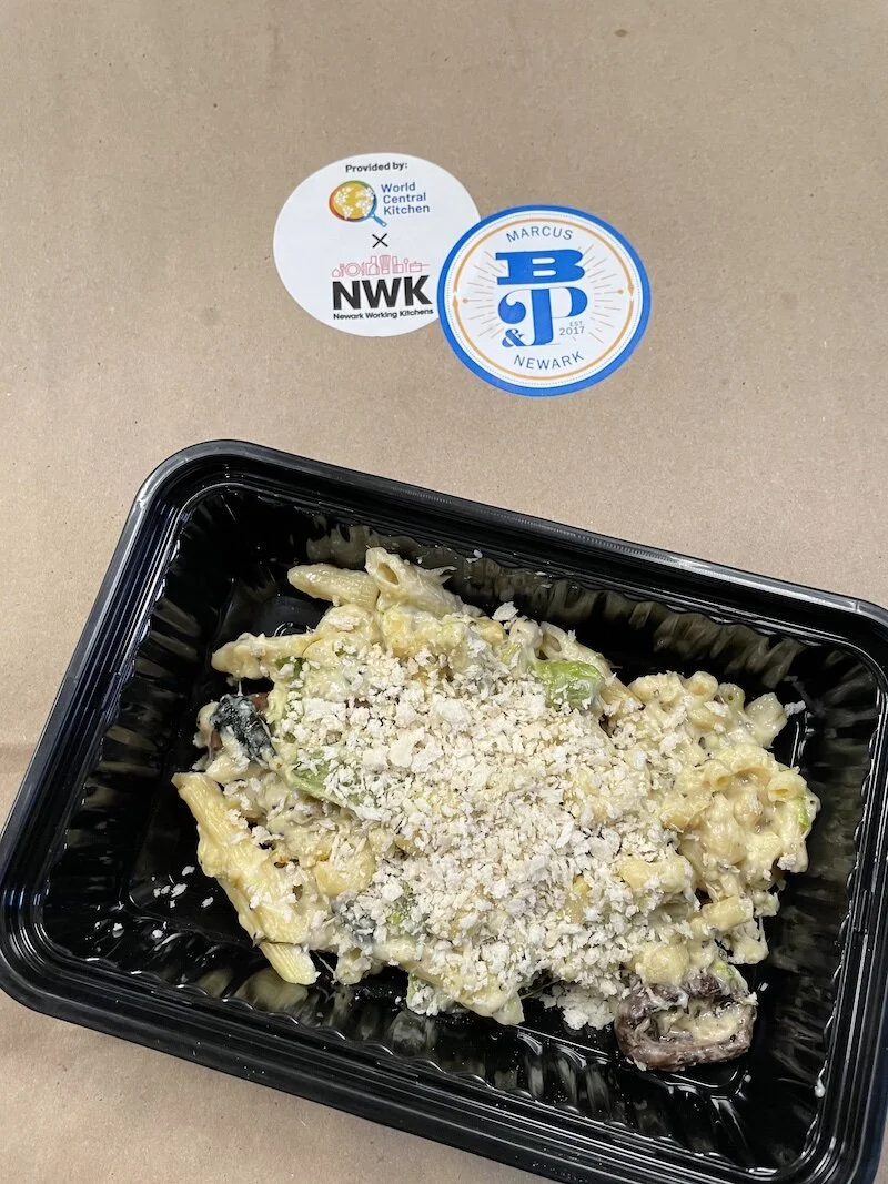 Penne with Mushrooms, Zucchini and Asparagus