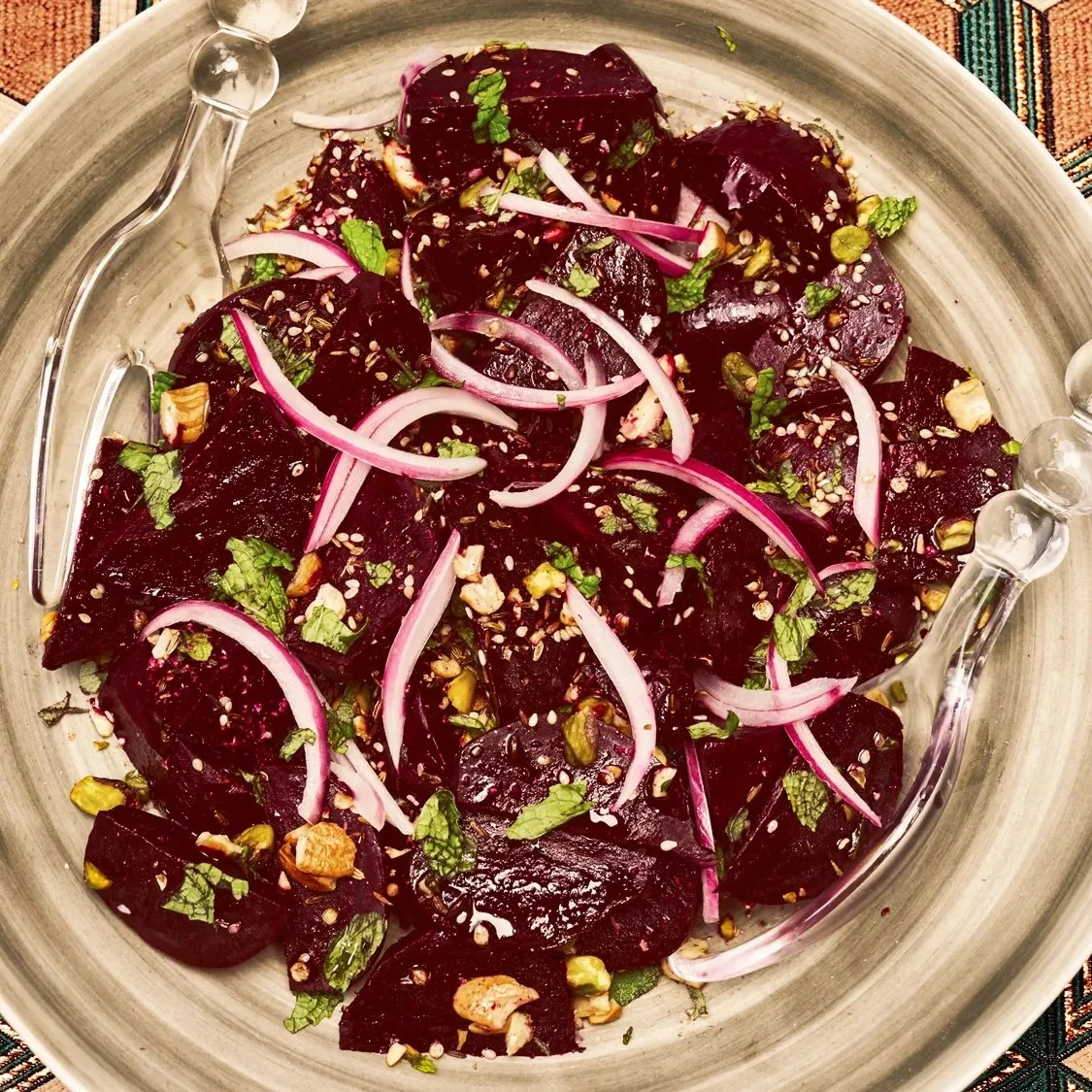 Roasted Beets With Dukkah and Sage
