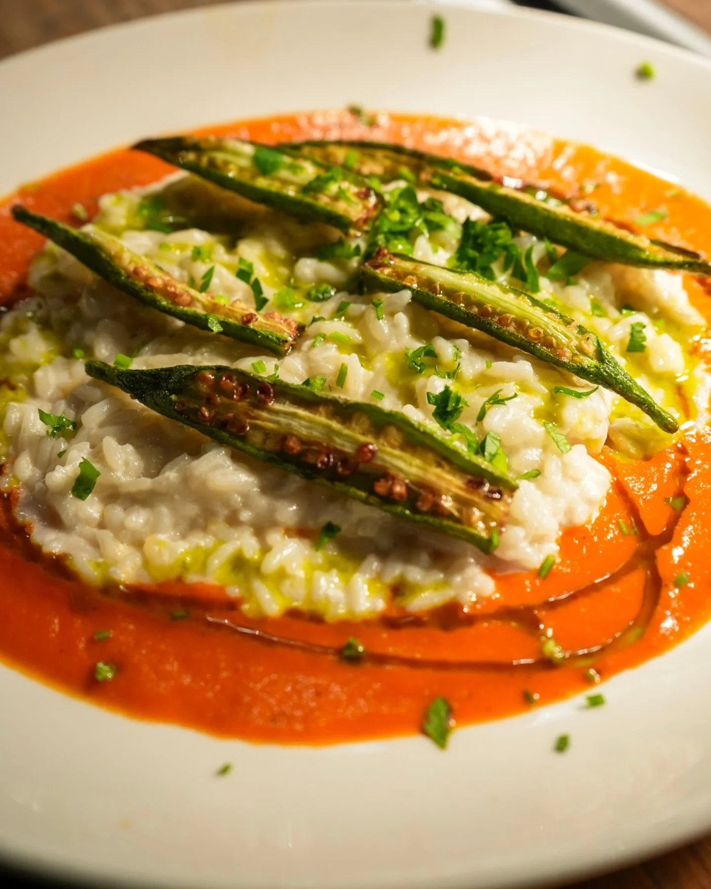 With crispy okra, coconut risotto and spicy tomato sauce, M&rsquo;s Spicy Okra brings the heat at @marcusbarandgrille.

Join us for dinner in Old Fourth Ward, where good food and good company meet!