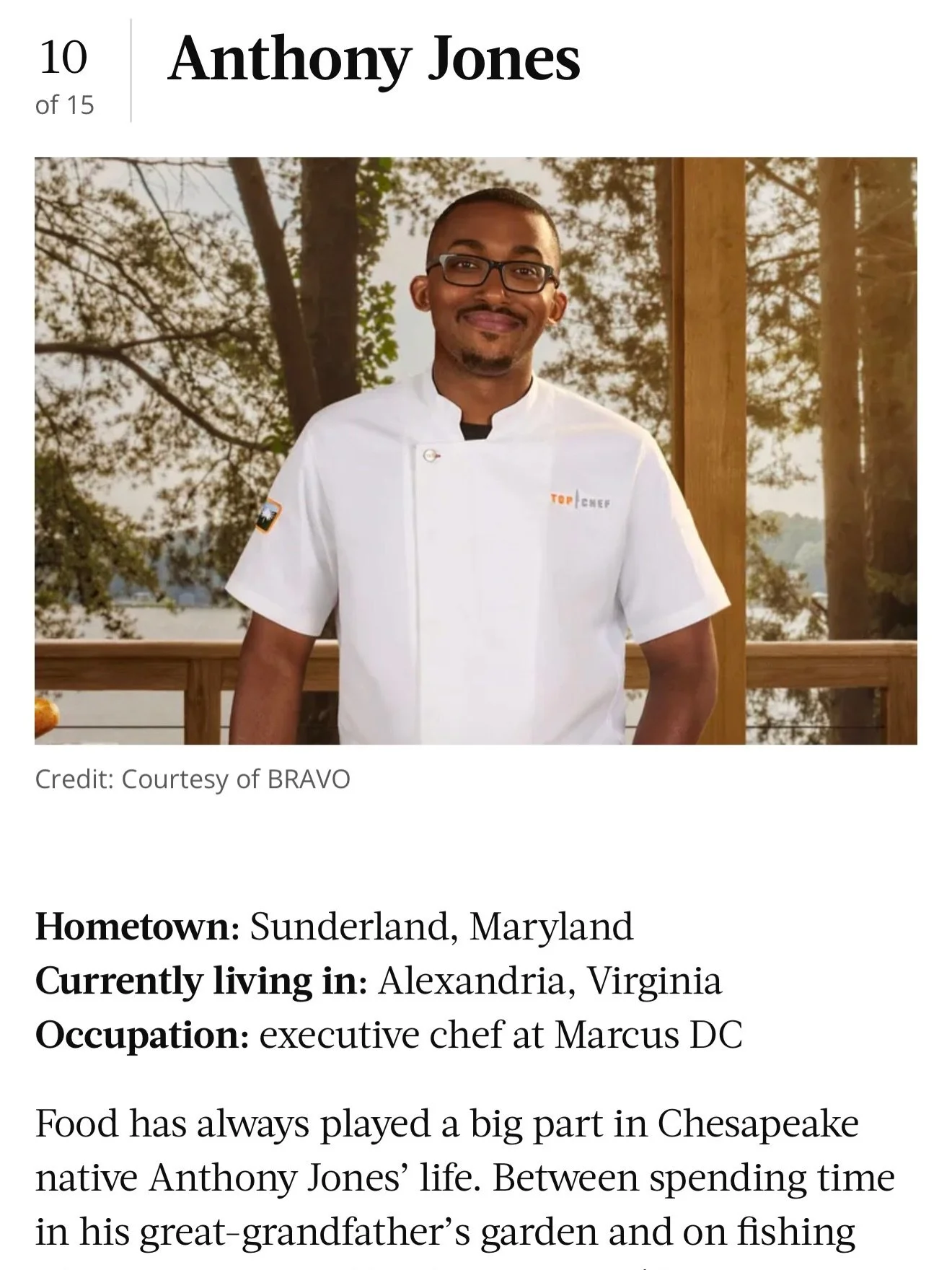 So proud to see our incredible talent shining on the big stage! Chef Anthony Jones from @DineMarcusDC steps into the spotlight as a Top Chef contestant, just days after his James Beard semifinalist nod. What a week!

Special love also to Chef Sherry,