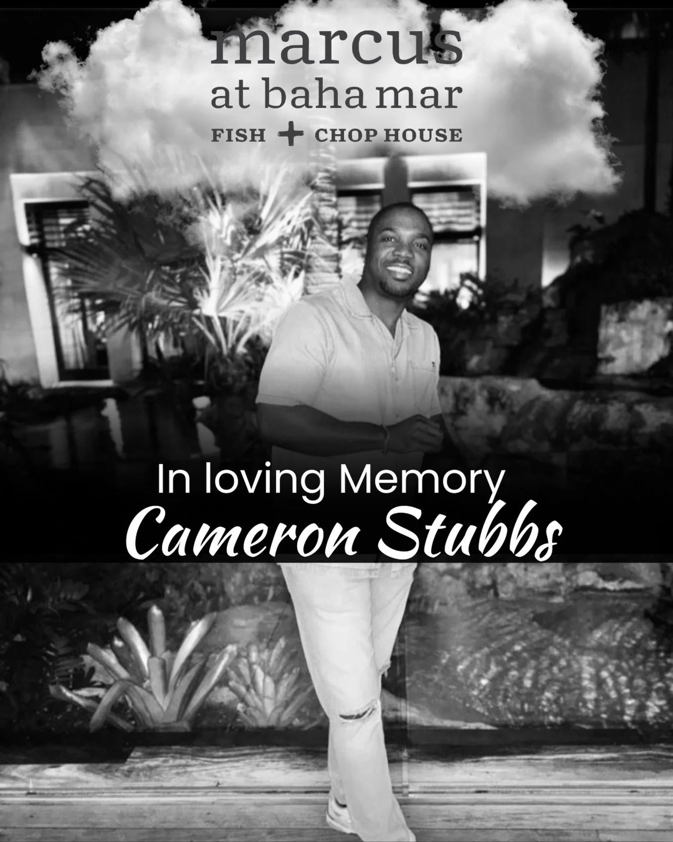 Today we pause to remember Cameron Stubbs, a member of our @MarcusBahaMar family.

Cameron was part of the opening team that helped bring the restaurant to life. From the very beginning, he brought warmth, pride, and a deep sense of hospitality to th