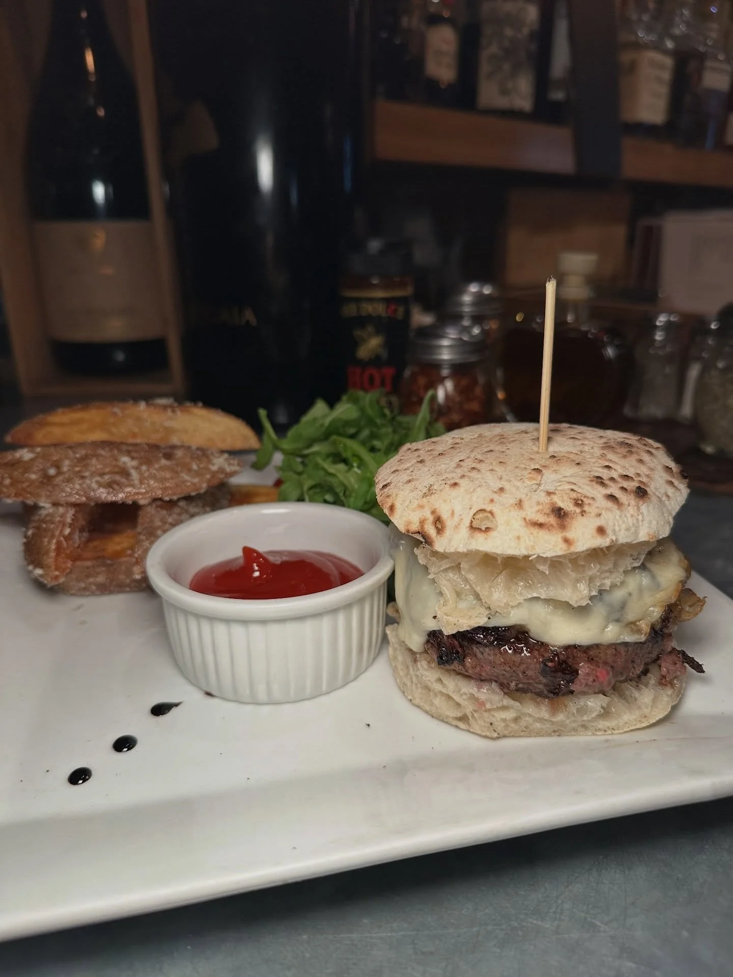 The @sanmatteocucina Burger between a pizza bun! 🍔 🍕 

Officially verified as one of the best in NYC by Mike Eats NYC Burgers. Check out the link in bio to read a full review and see where it ranks amongst my favorites. 

#mikeeatsnycburgers