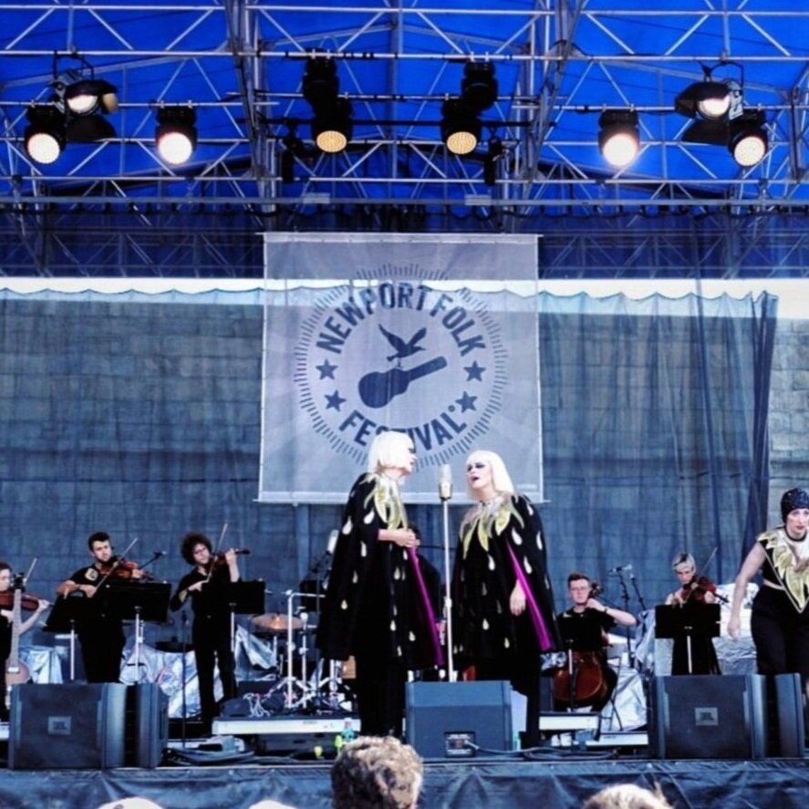 newport folk festival - performance with Lucius